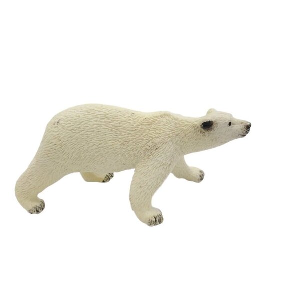 Polar Bear Figurine Vintage‎ Safari Ltd 1997 5” Alaska North Pole Wildlife Toy - Picture 1 of 6